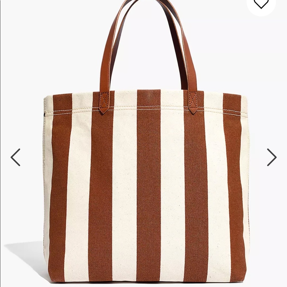 Madewell Transport Canvas Stripe Tote